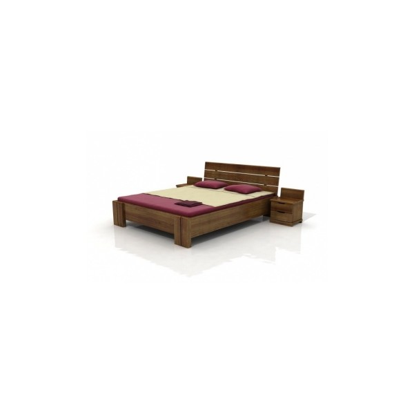 Borovicová postel s úložným prostorem Dagny