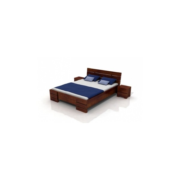 Borovicová postel s úložným prostorem Maurits