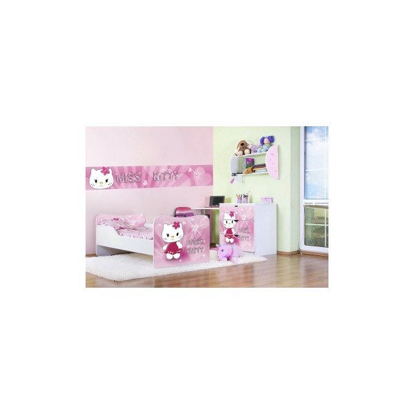 Růžový dětský pokoj pro holku Miss Kitty