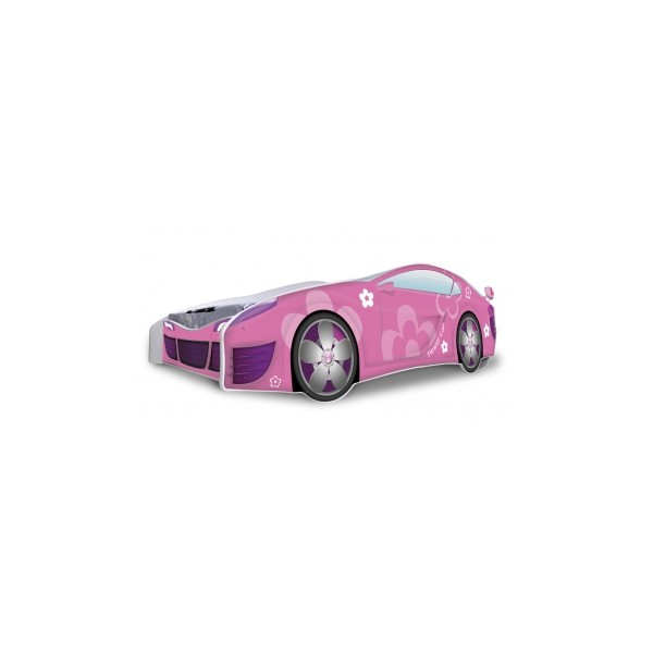 Dívčí postel Auto růžová