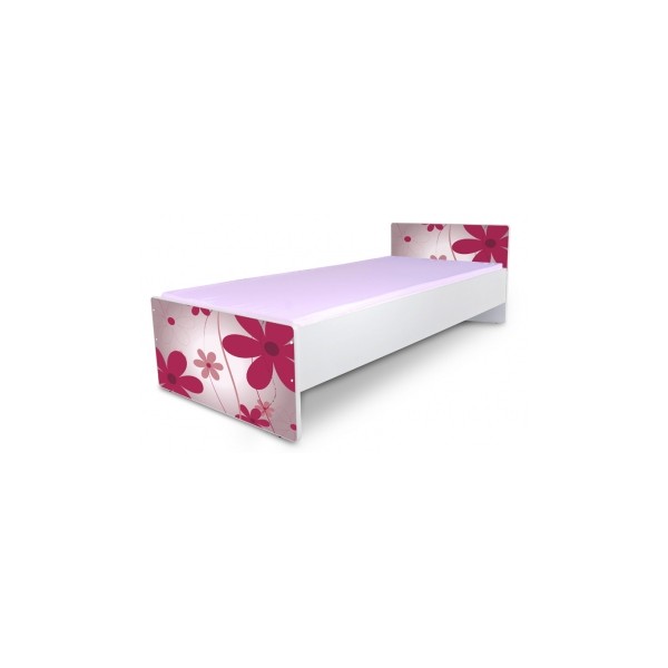Jednolůžková postel Květiny