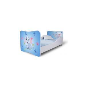 Dětská postel s modrým sloníkem