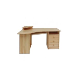 Dřevěný rohový psací / počítačový stůl Tero