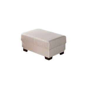 Výprodej - Taburet bílý Iliana - čalounění ratan 3130