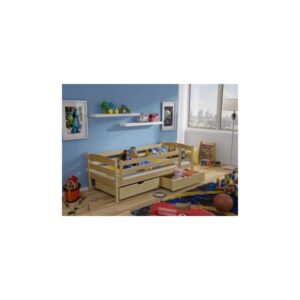 Dětská dřevěná postel s úložným prostorem Jeroným
