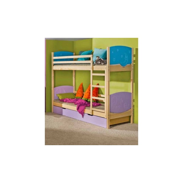 Výprodej - Dětská dřevěná patrová postel Herry