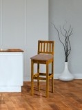 Výprodej - Barová židle Elena - potahová látka cayenne 1124/ořech