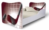 Výprodej - Dětská postel s motivem Hokej - 70 x 140 cm