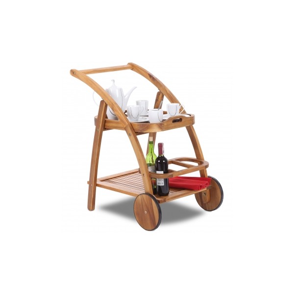 Zahradní servírovací stolek na kolečkách Marsen Zahradní servírovací stolek na kolečkách Marsen